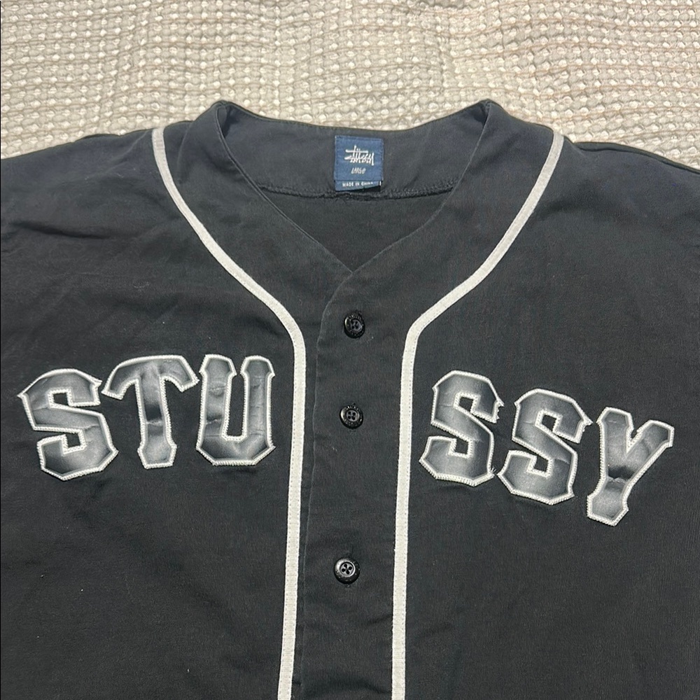 Stussy Charcoal Button-Up Shirt